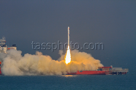 China's CERES-1 Rocket Launches New Satellites From Sea