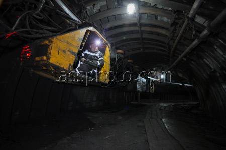 Dolzhanskaya-Kapitalnaya coal mine in Lugansk People's Republic, Russia