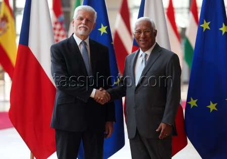EU Council President Costa meets Czech President Pavel in Brussels