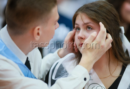 Last Bell ceremony for school leavers in Ivanovo, Russia