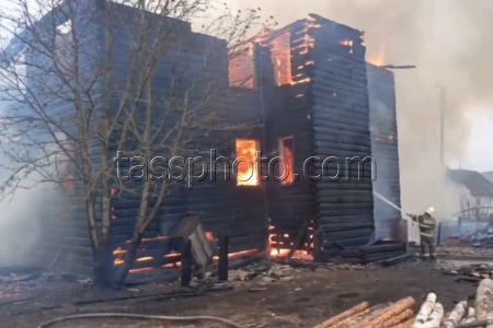 Пожар в Архангельской области