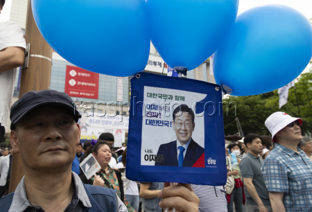 Presidential candidate Lee Jae-myung's election campaign in Bupyeong