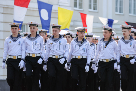 Nakhimov Naval School graduates celebrate end of school in Sevastopol, Russia