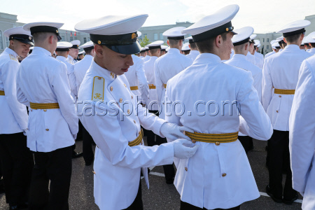 Nakhimov Naval School graduates celebrate end of school in Sevastopol, Russia