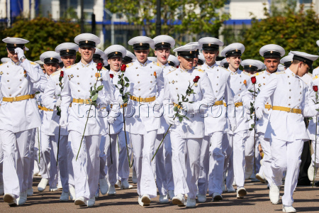 Nakhimov Naval School graduates celebrate end of school in Sevastopol, Russia