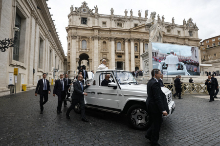 Pope Leo XIV holds his first weekly General Audience in St. Peter's Square