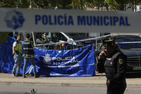 Ukrainian man shot dead outside Madrid school