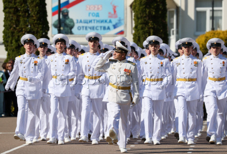 Nakhimov Naval School graduates celebrate end of school in Sevastopol, Russia