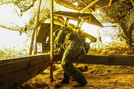Howitzer crew involved in special military operation