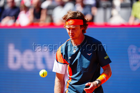 GER, Andrey Rublev (RUS) vs. Justin Engel (GER), Tennis, ATP 500, Bitpanda Hamburg Open, Achtelfinale, 21.05.2025