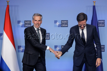 Dutch Prime Minister Dick Schoof visits NATO headquarters in Brussels