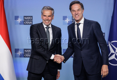 Dutch Prime Minister Dick Schoof visits NATO headquarters in Brussels