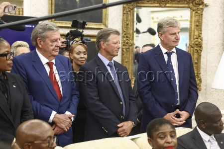 South African President Cyril Ramaphosa visits US President Trump at the White House