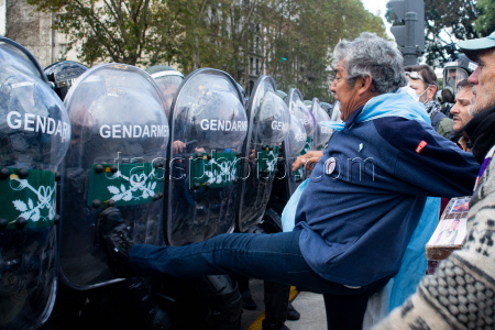 Incidents During The Retirees' Protest March