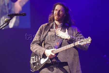 Irish singer and songwriter Hozier performs in Bogota on 'Unreal Unearth' tour