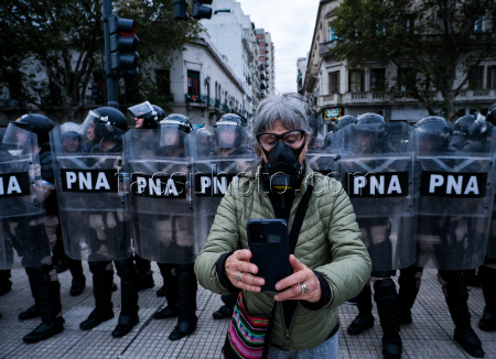 Pensioners Protest Against Milei s Austerity Measures - Buenos Aires