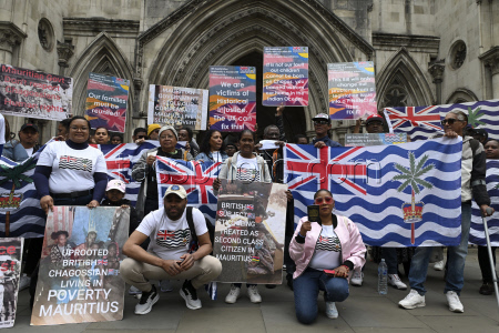 Britain Mauritius Chagos Islands Protest