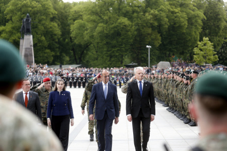 German 45th Armoured Brigade's inauguration in Lithuania