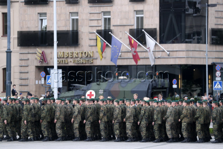 German 45th Armoured Brigade's inauguration in Lithuania