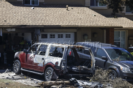 Small plane crashes in residential neighborhood of San Diego, California
