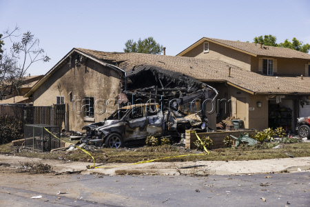 Small plane crashes in residential neighborhood of San Diego, California