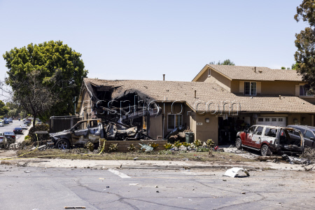 Small plane crashes in residential neighborhood of San Diego, California
