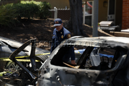 Small plane crashes in residential neighborhood of San Diego, California