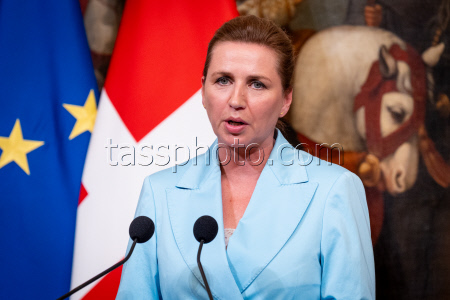 Giorgia Meloni Receives Mette Frederiksen In Rome, Italy - 22 May 2025