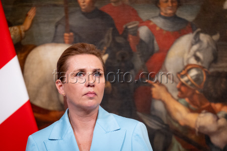 Giorgia Meloni Receives Mette Frederiksen In Rome, Italy - 22 May 2025