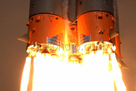 Soyuz-2.1b rocket launched from Plesetsk Cosmodrome