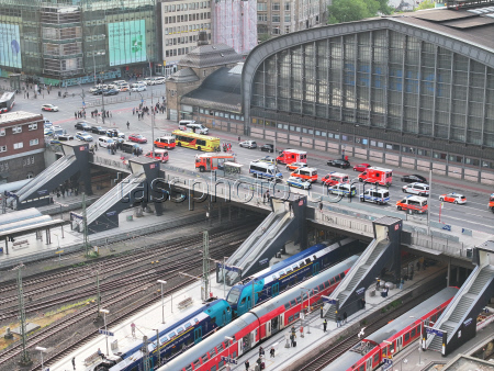 Knife attack at Hamburg central station