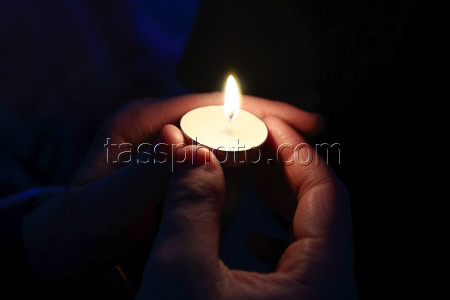 Water lantern festival in Moscow