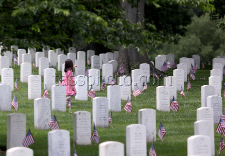 US Flags At Arlington National Cemetery In Arlington In Washington, District Of Columbia, USA, Washington Dc, Virginia. - 23 May 2025