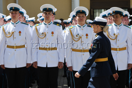 Last Bell ceremony for school leavers in Stavropol