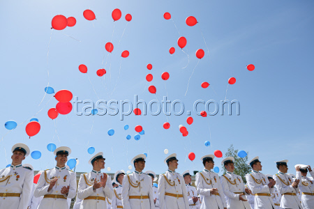 Last Bell ceremony for school leavers in Stavropol