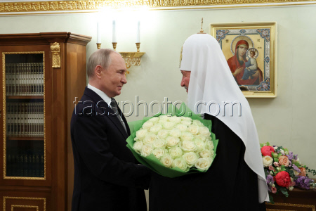 Встреча президента РФ Путина и патриарха Московского и всея Руси Кирилла