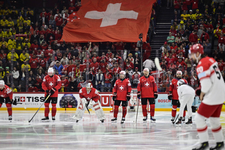 2025 IIHF Ice Hockey World Championship semi-finals - Switzerland vs Denmark
