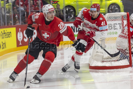 2025 IIHF Ice Hockey World Championship semi-finals - Switzerland vs Denmark
