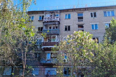 Drone falls in Tula, Russia