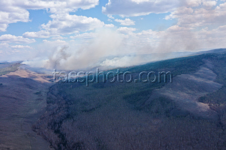 Wildfires in Transbaikal Region, Russia