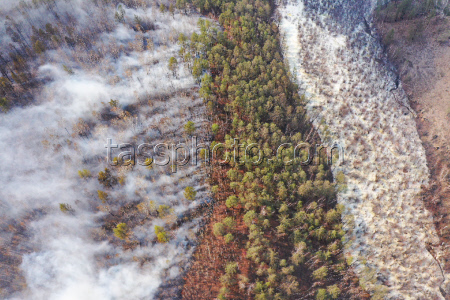 Wildfires in Transbaikal Region, Russia