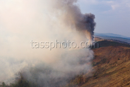 Wildfires in Transbaikal Region, Russia