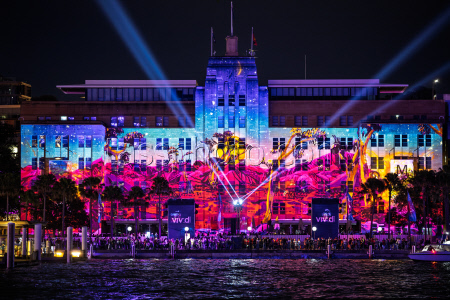 Ежегодный фестиваль музыки и света Vivid Sydney 2025 в Сиднее