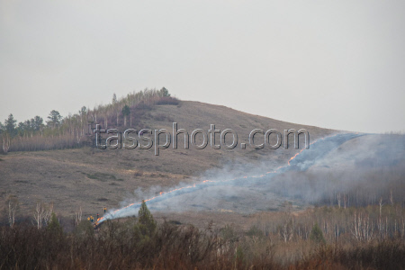 Wildfires in Transbaikal Region, Russia