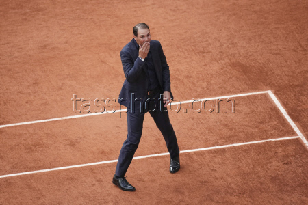 APTOPIX French Open Nadal Ceremony