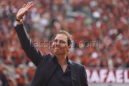 APTOPIX French Open Nadal Ceremony