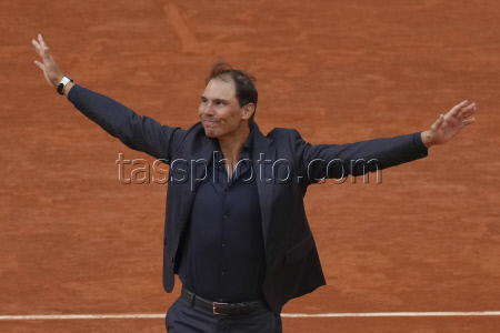 APTOPIX French Open Nadal Ceremony