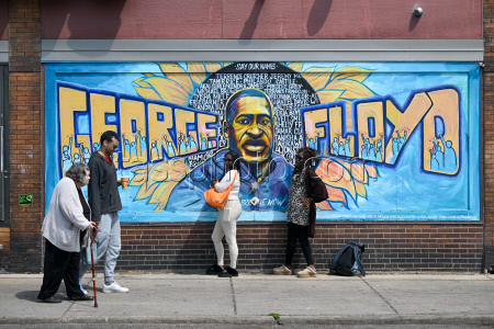 Memorial marking 5 year anniversary of George Floyd's Death