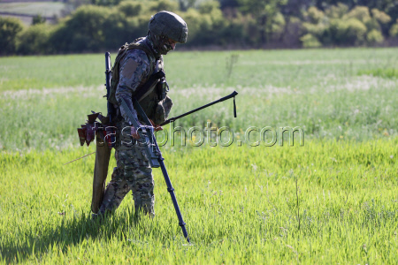 Russian sappers training in Lugansk People's Republic