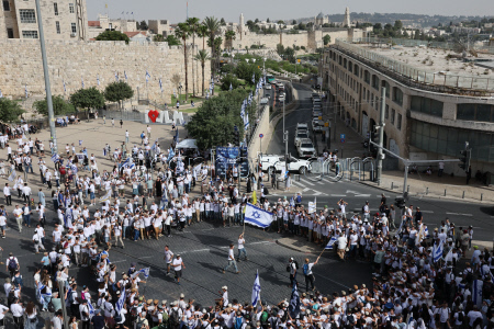 Jerusalem day celebration in Jerusalem